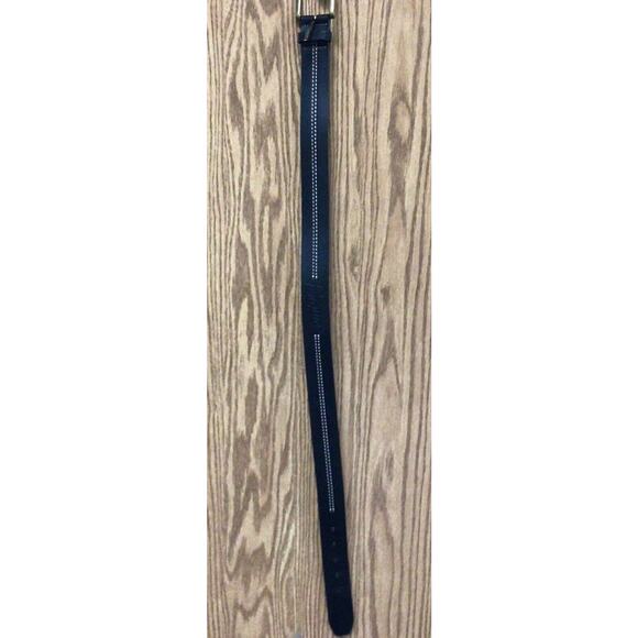 Penguin Black Belt 30/75 Stamped Logo - Picture 1 of 4